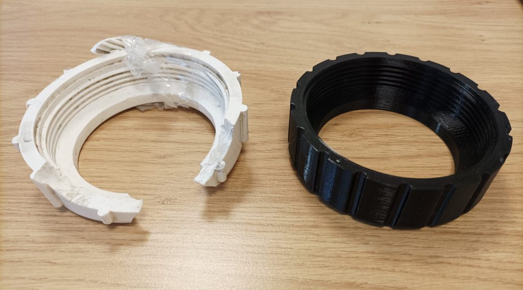 Écrou de filtre Pentair 274407 : une pièce détachée de spa reproduite en impression 3D