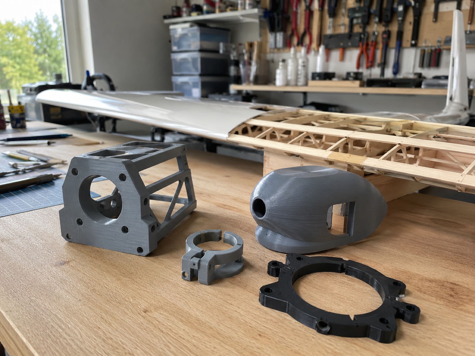 Pièces imprimées en 3D pour un modèle réduit d'avion